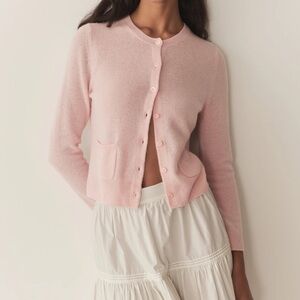 Doen Freya cashmere cardigan pink size S NWOT